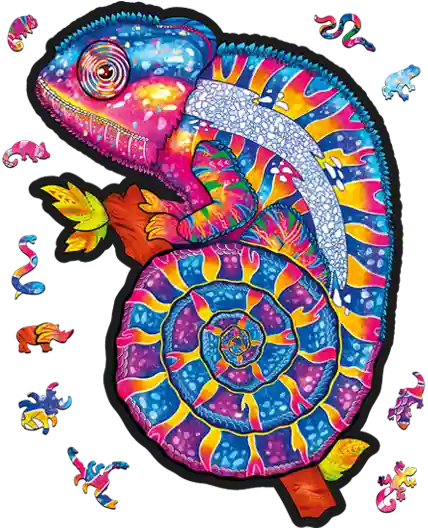 Hypnotisches Chamäleon