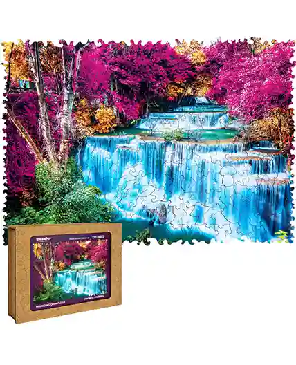 Bunter Wasserfall
